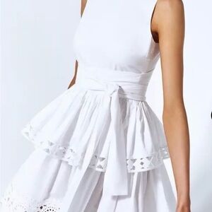 Alexis White Sleeveless Midi Dress